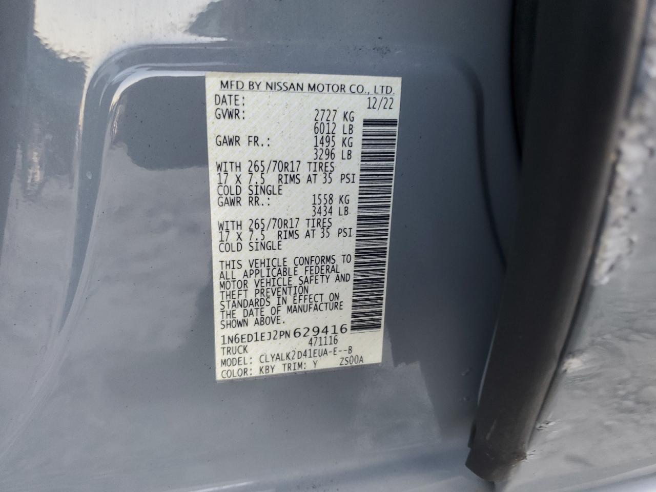 Nissan Frontier S Image 8