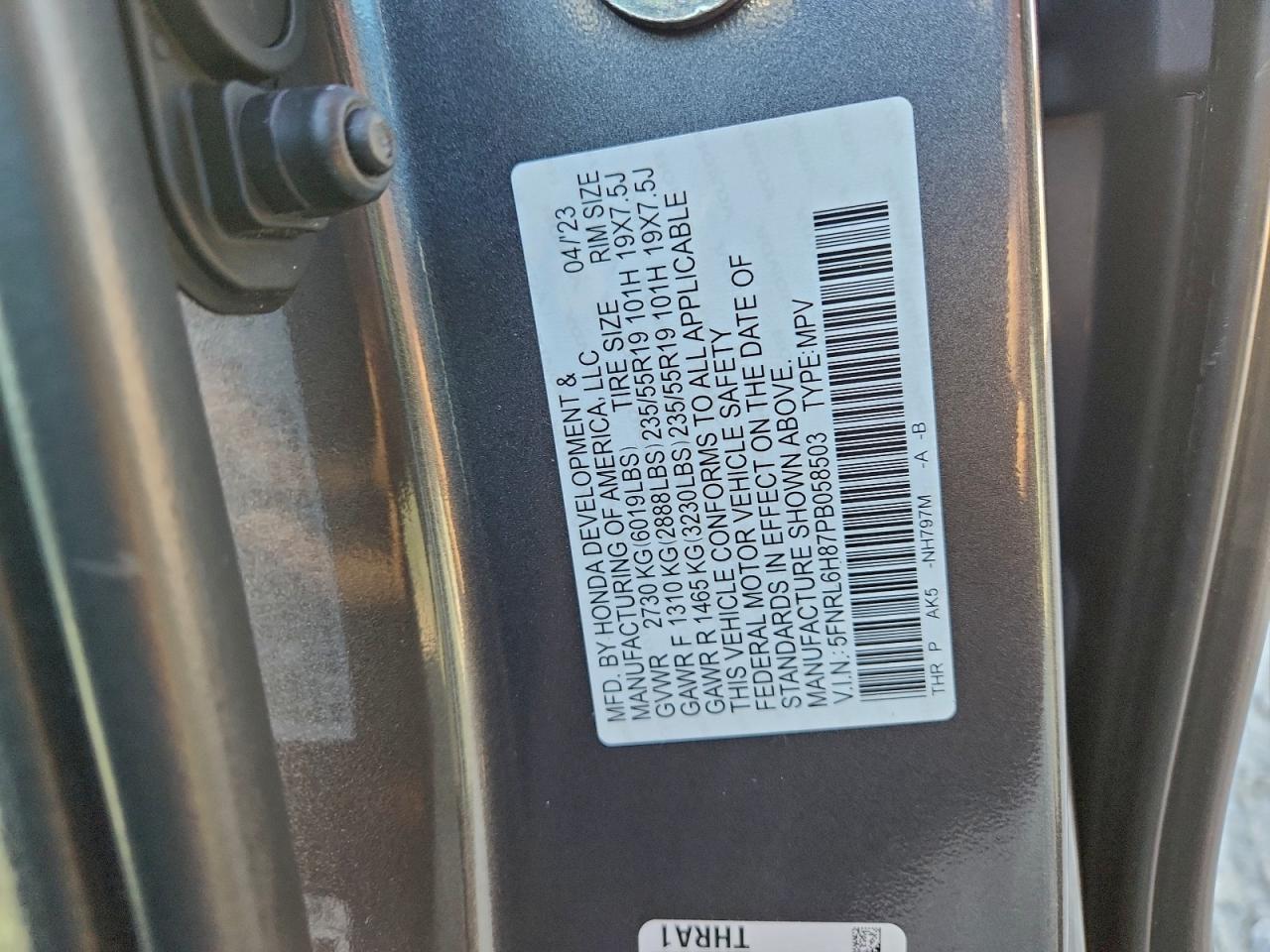 Honda Odyssey Touring Image 14