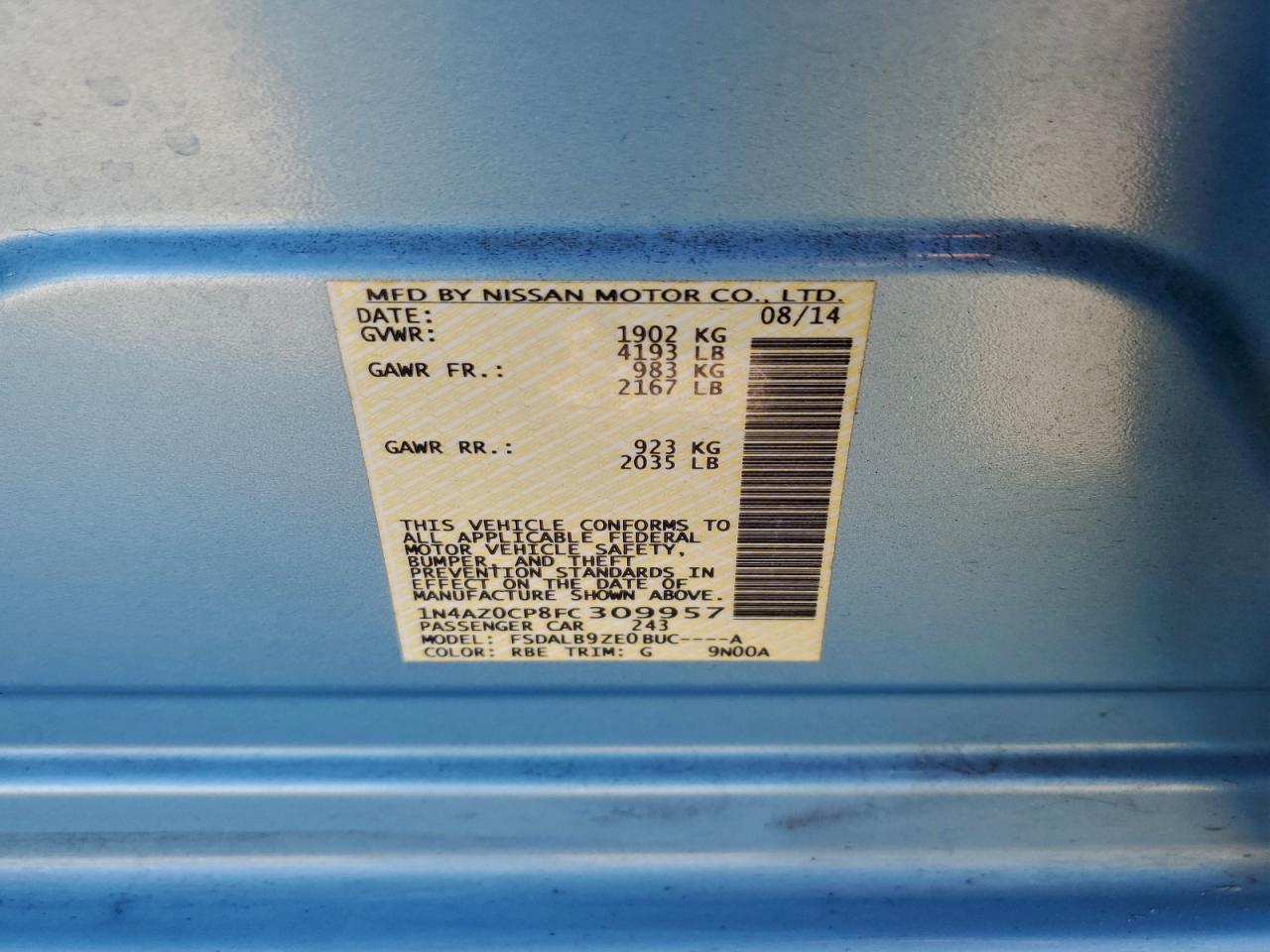 Nissan LEAF S Image 10