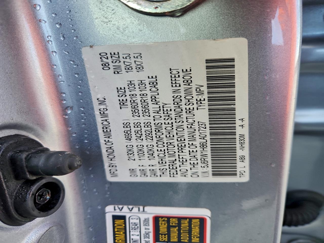 Honda Crv Exl Image 2