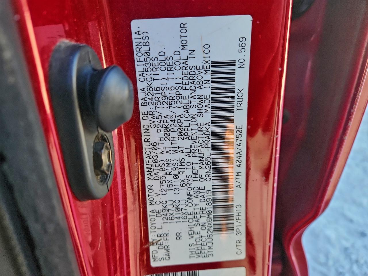 Toyota Tacoma Double Cab Prerunner Image 2