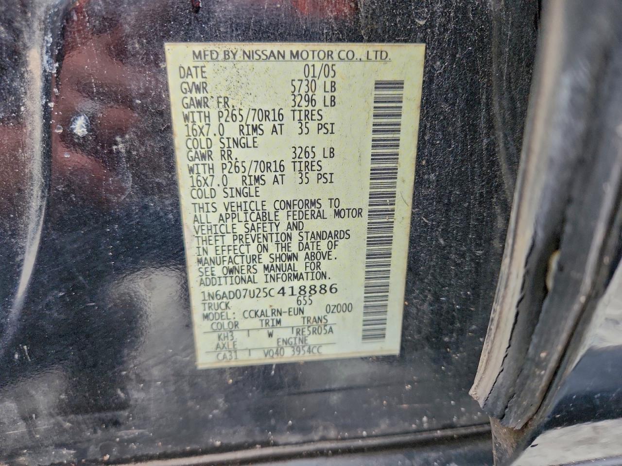 Nissan Frontier Crew Cab Le Image 8