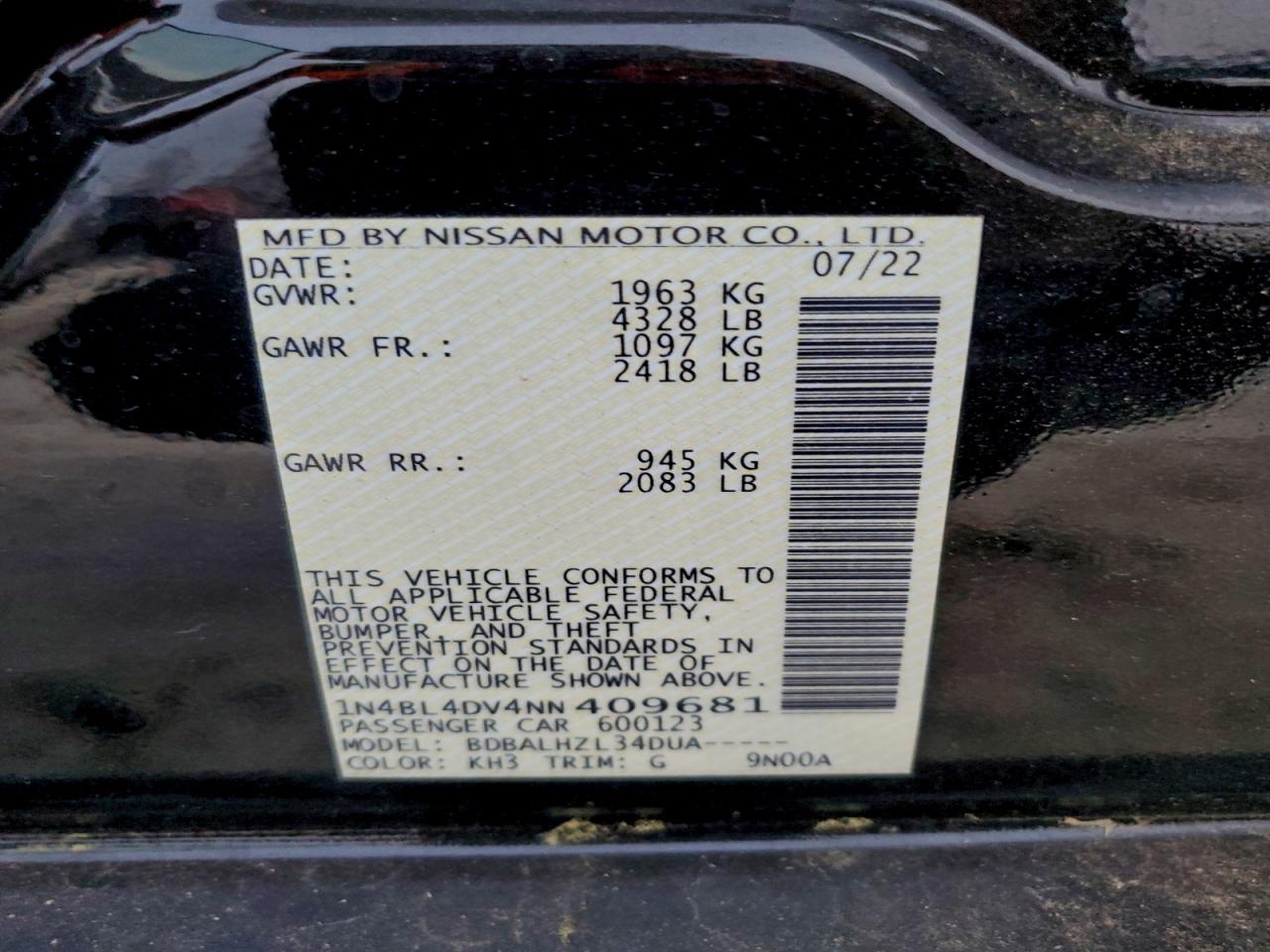 Nissan Altima Sv Image 2