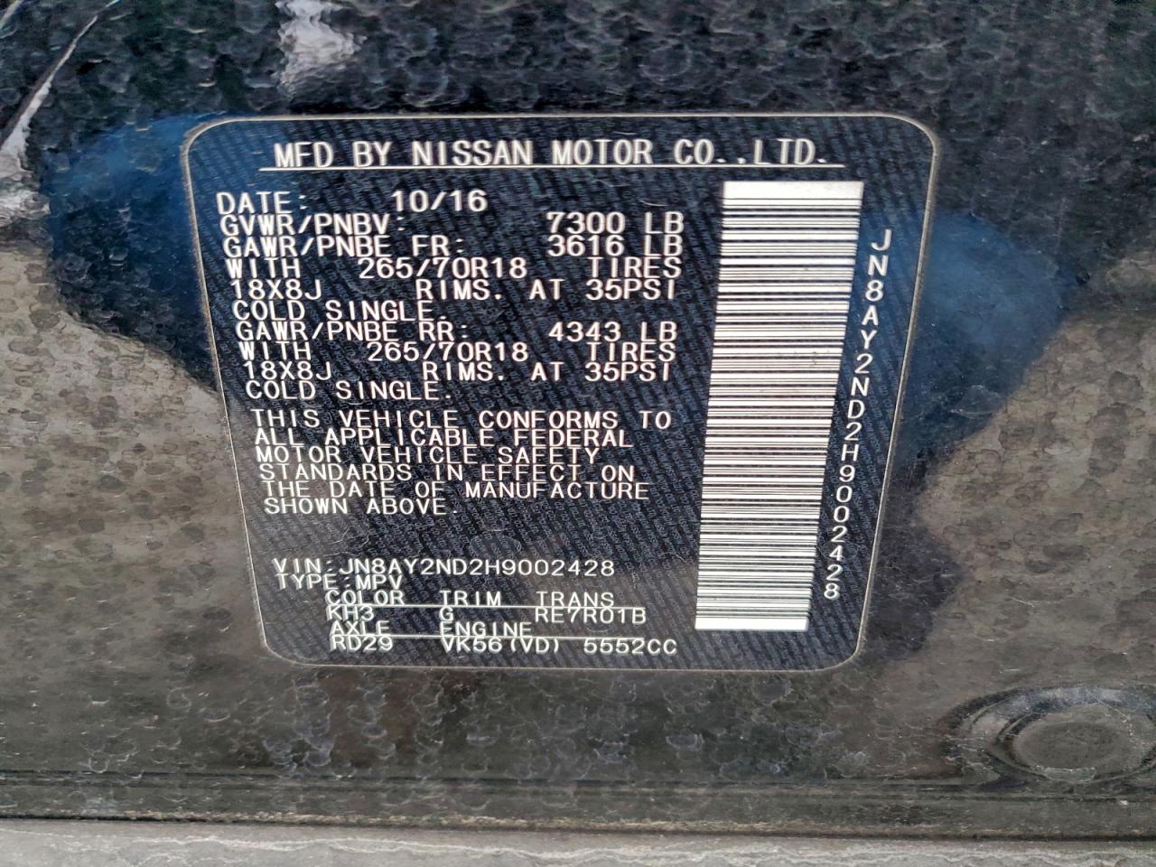 Nissan Armada Sv Image 2