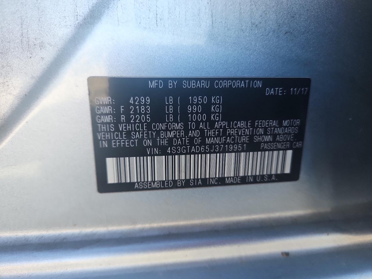 Subaru Impreza Premium Plus Image 9