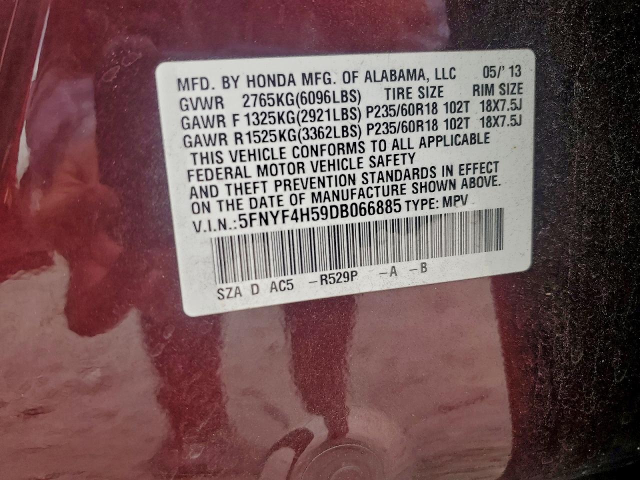 Honda Pilot Exl Image 9