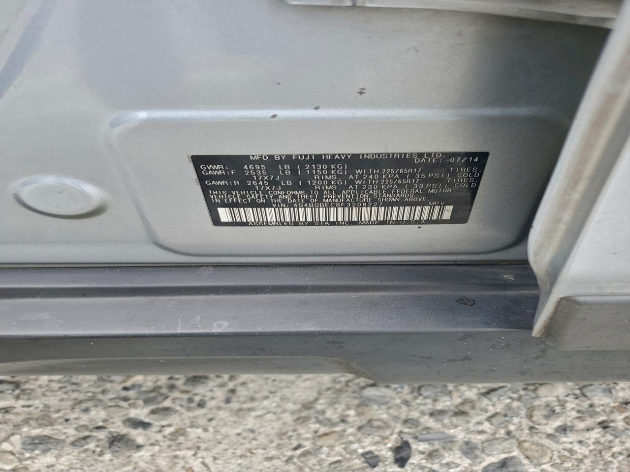 Subaru Outback 2.5i Premium Image 12